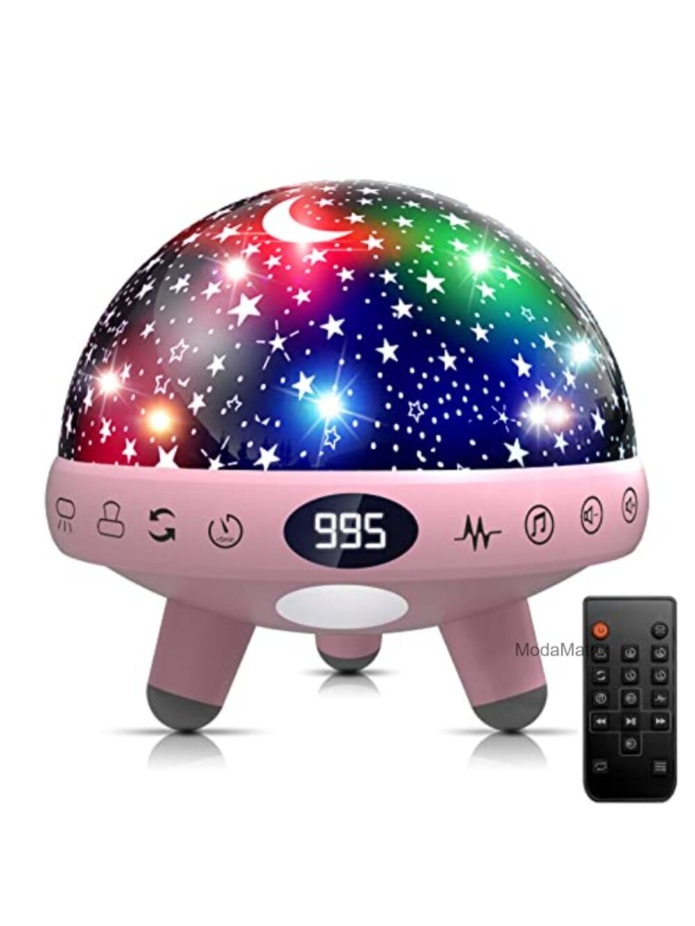 Star Projector Night Light with Sound Machine and Remote Control for Kids